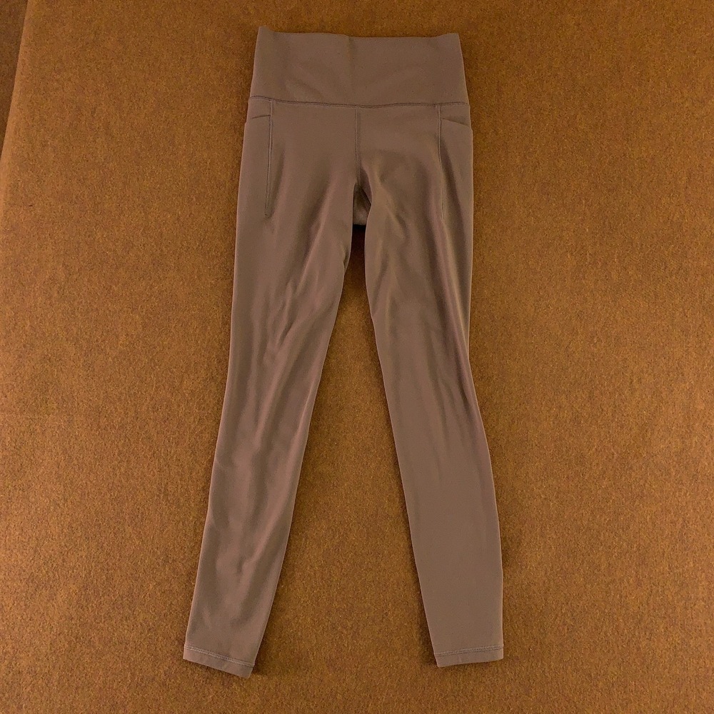 Athleta Womens‎ Size XS Brown High Rise Salutation Stash Tight Ankle Leggings